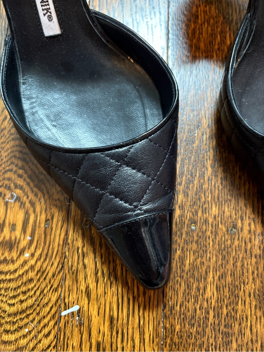 Manolo Blahnik Black Kitten Heels - Picture 7 of 7